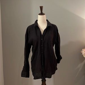 Splendid black button down